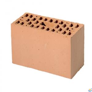 Porotherm 288x138x188mm terre cuite Lisse/ pièce