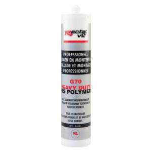 G70 Heavy Duty MS Polymere colle montage gris pour applicattion lourde Rectavit/ 290ml