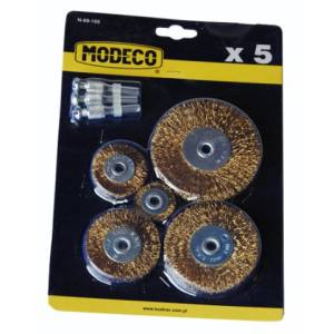 Set de 5 brosses métalliques Modeco Home