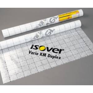Isover Vario KM DUPLEX pare vapeur-frein vapeur 40 x 1.5mètres/ Rouleau 60m²