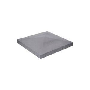 Chapeau pilier 70x70cm en béton gris clair (couvre-pilasse)/ pièce